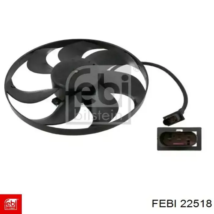 Купити 22518 Febi Електровентилятор охолодження в зборі (двигун + крильчатка)