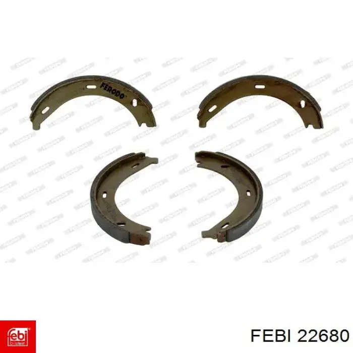 22680 Febi Гальмівні колодки ручника