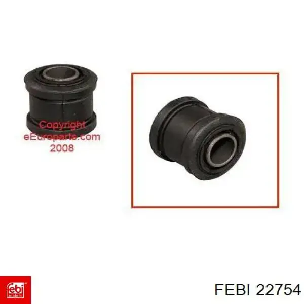 Сайлентблок цапфи задньої Febi 22754 ціна, від 9.33 USD