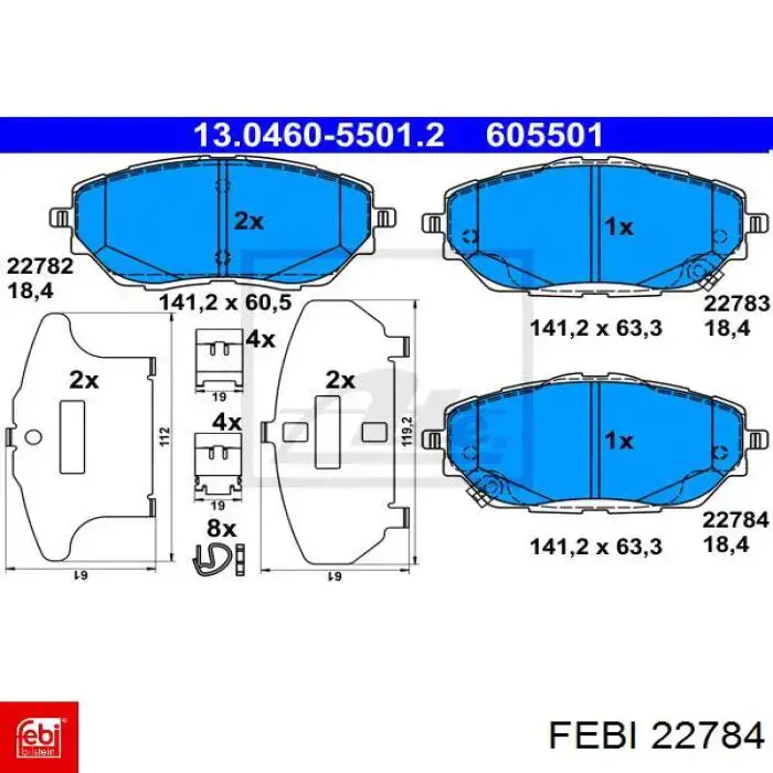 Вентилятор/крильчатка радіатора охолодження Febi 22784 ціна, від 29.76 USD