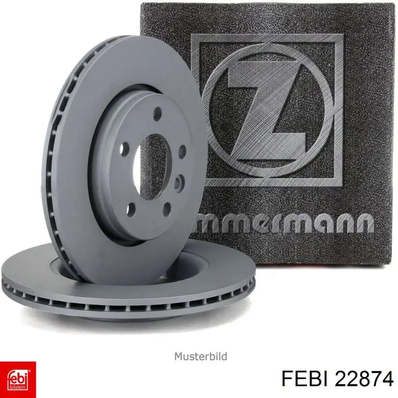 Диск переднього гальма Febi 22874 ціна, від 22.07 USD