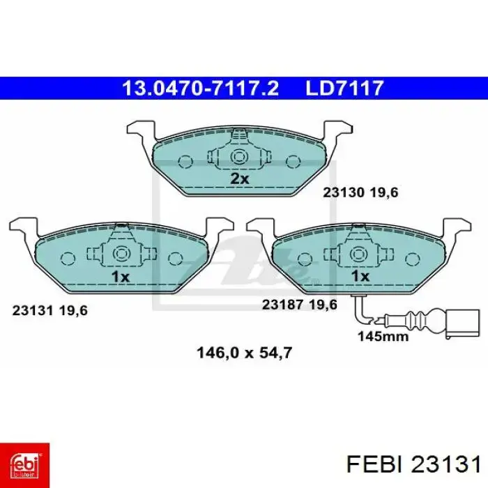 23131 Febi Розтяжка задньої підвіски
