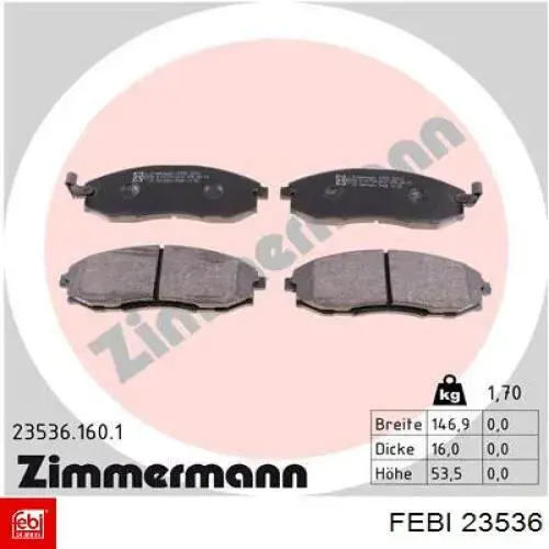 Купити 23536 Febi Ротор гальмівний
