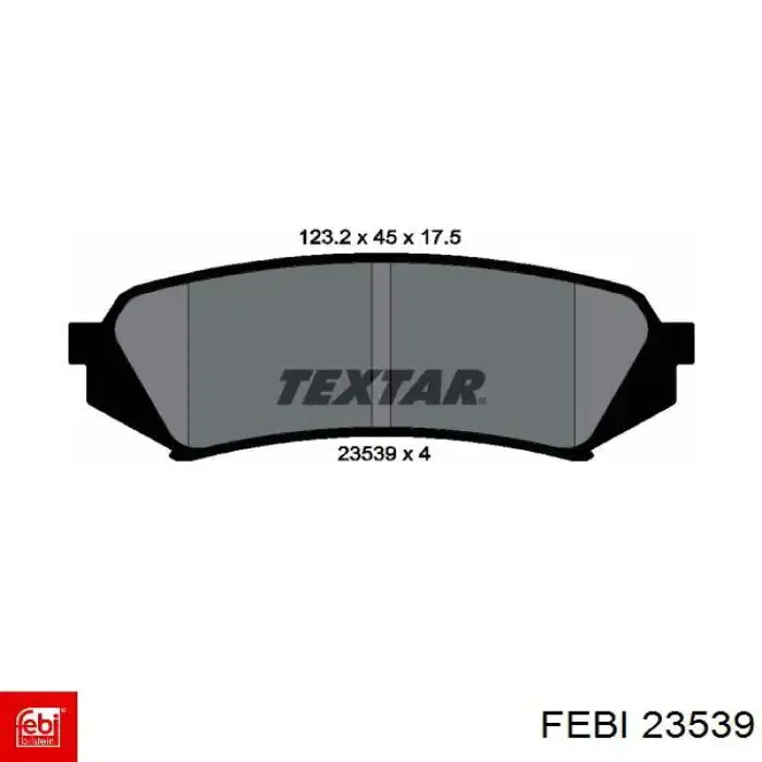 Диск переднього гальма Febi 23539 ціна, від 28.63 USD