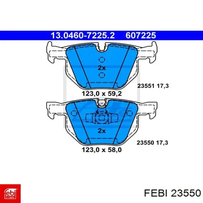 Диск переднього гальма Febi 23550 ціна, від 45.43 USD