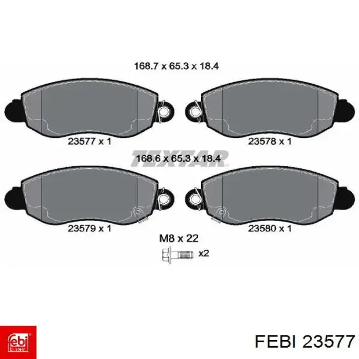 Стійка стабілізатора, переднього, права Febi 23577 ціна, від 9.77 USD