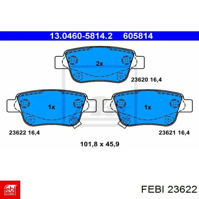 Подушка кріплення глушника Febi 23622 ціна, від 6.17 USD