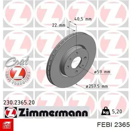 Купити 02365 Febi Фланець карбюратора