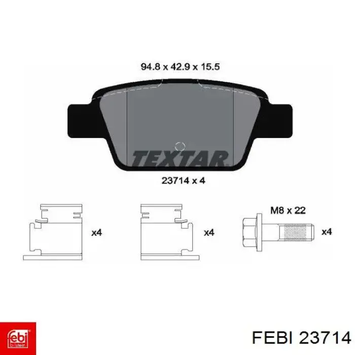 Амортизаційна стійка Febi 23714 ціна, від 8.22 USD