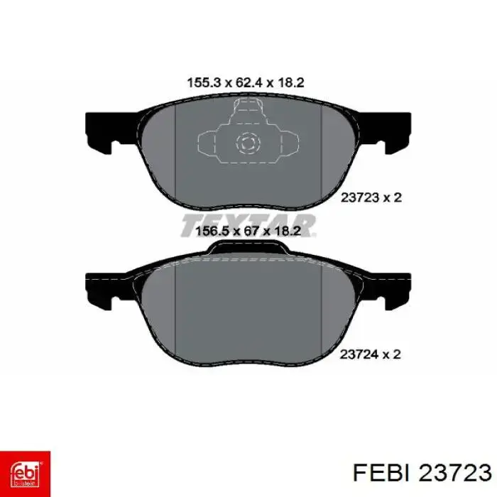 23723 Febi Гальмо дискове переднє