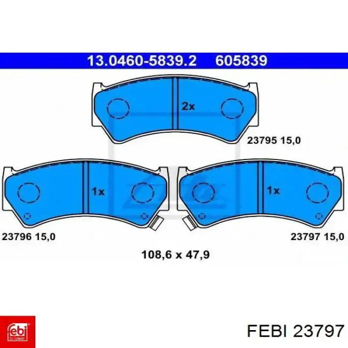 Важіль передній лівий Febi 23797 ціна, від 52.92 USD