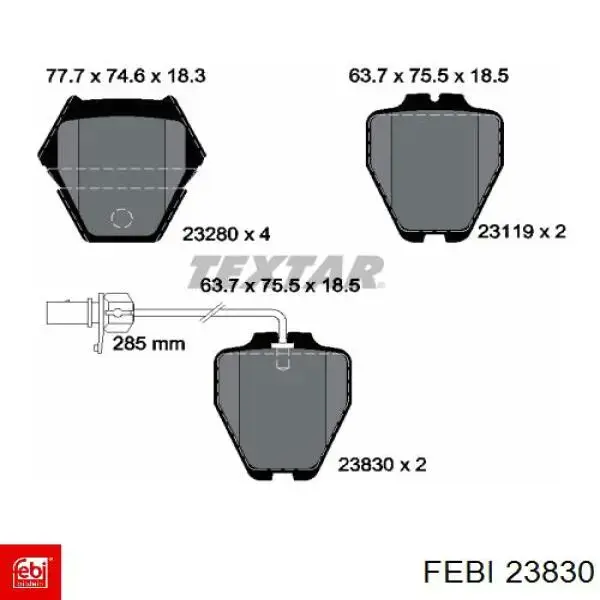 Купити 23830 Febi Хрестовина карданного валу