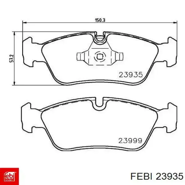 Тяга рульова в зборі Febi 23935 ціна, від 44.41 USD