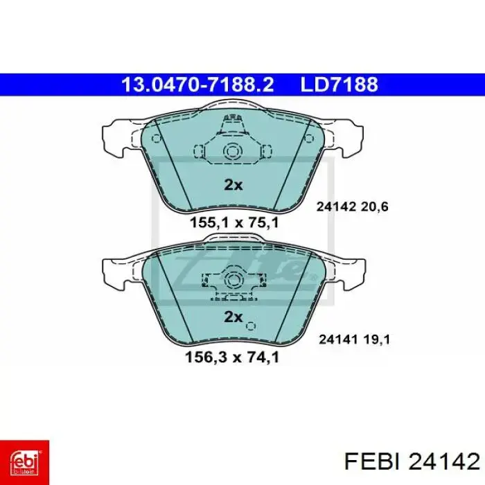 Тросик зчеплення Febi 24142