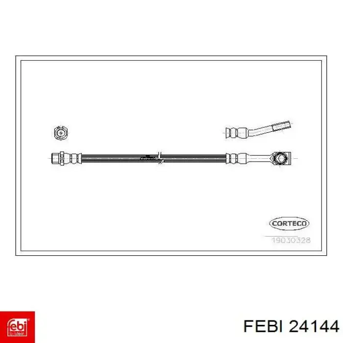 Тяга рульова в зборі 24144 Febi