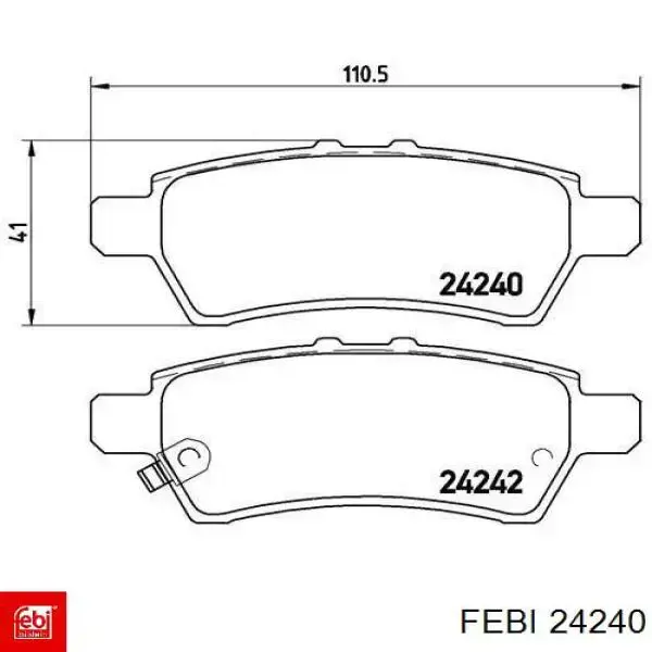 Купити 24240 Febi Сайлентблок передньої підвіски