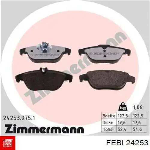 Купити 24253 Febi Компресор, головка блока (TRUCK)