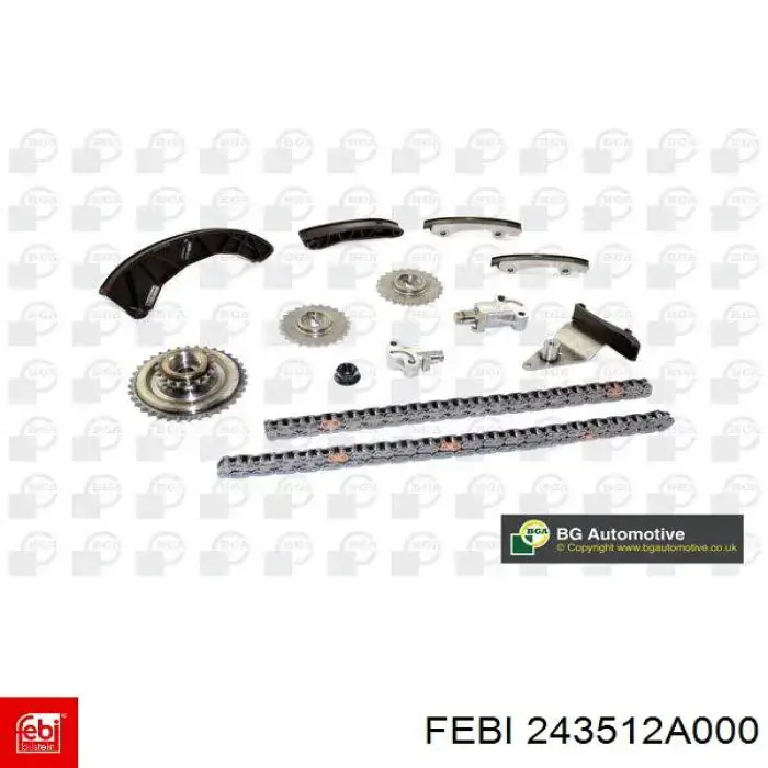 Ланцюг Febi 243512A000 ціна, від 27.55 USD