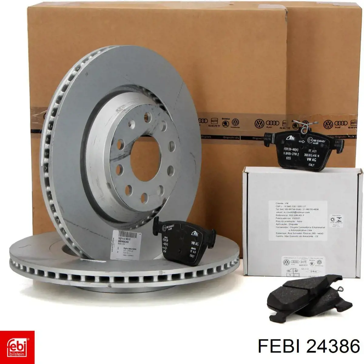 Задні дискові гальма Febi 24386 ціна, від 44.13 USD