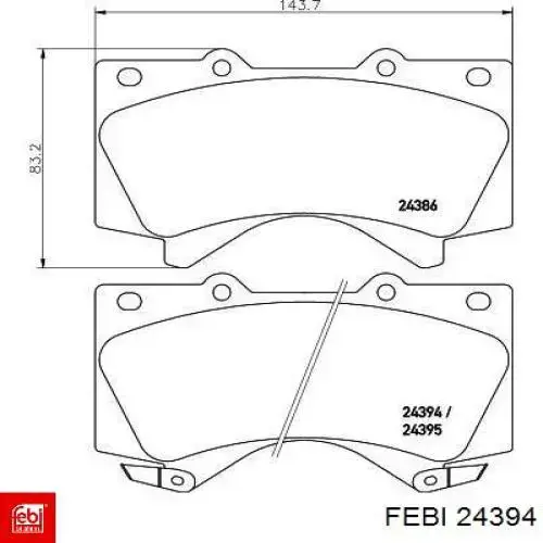 Купити 24394 Febi Автомобільний фільтр повітря