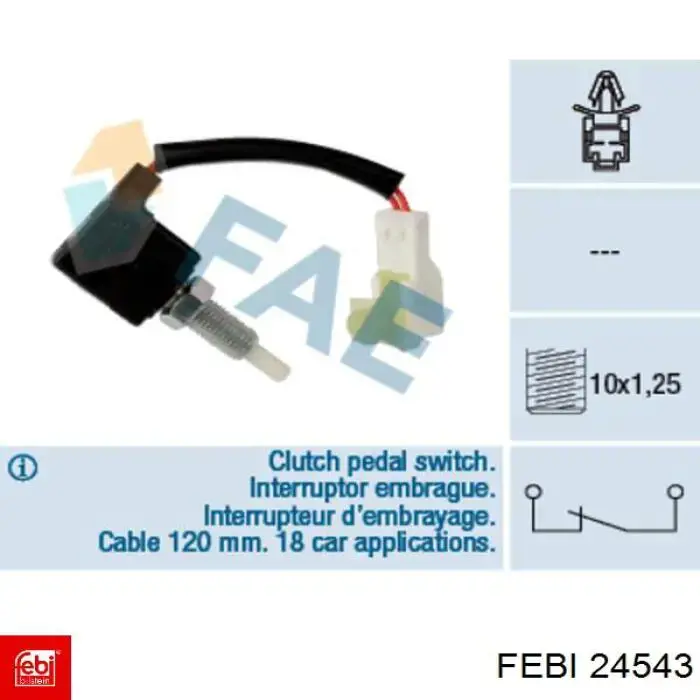 Натягувач ременя ГРМ 24543 Febi