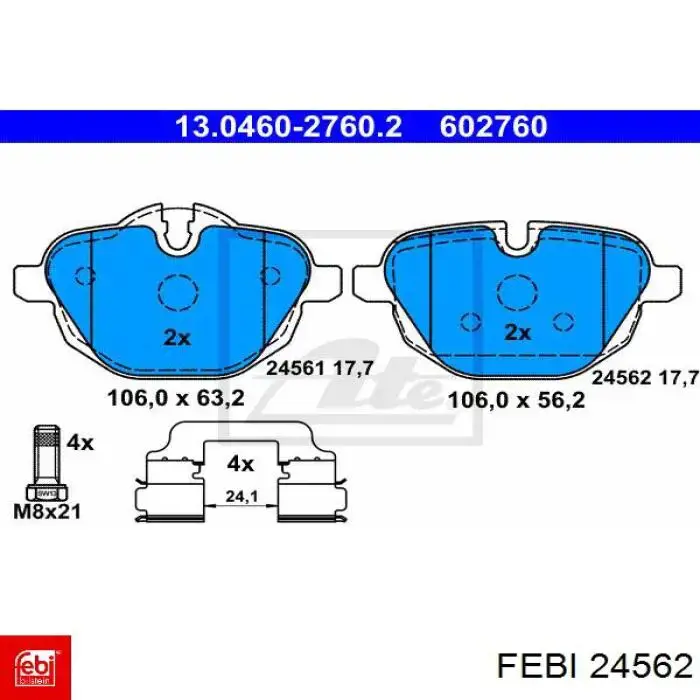 Купити 24562 Febi Опора стабілізатора