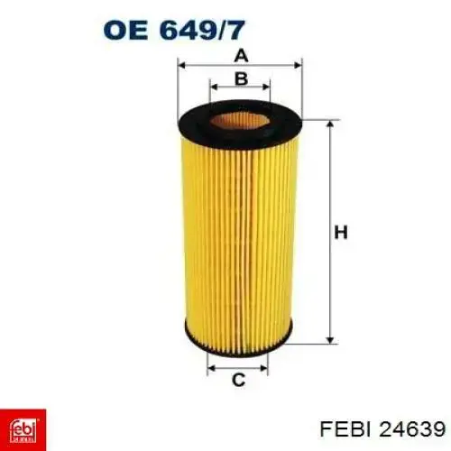 Купити 24639 Febi Ролик приводного ременя, паразитний
