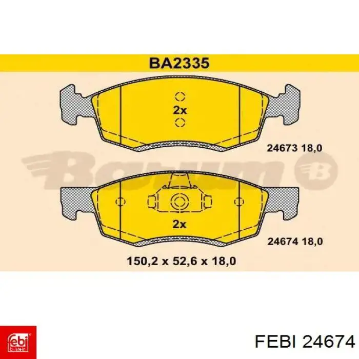 Купити 24674 Febi Зірка колінчастого вала