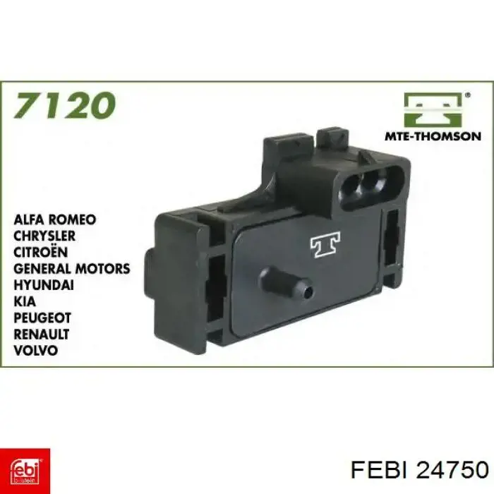 Задні дискові гальма Febi 24750 ціна, від 23.64 USD