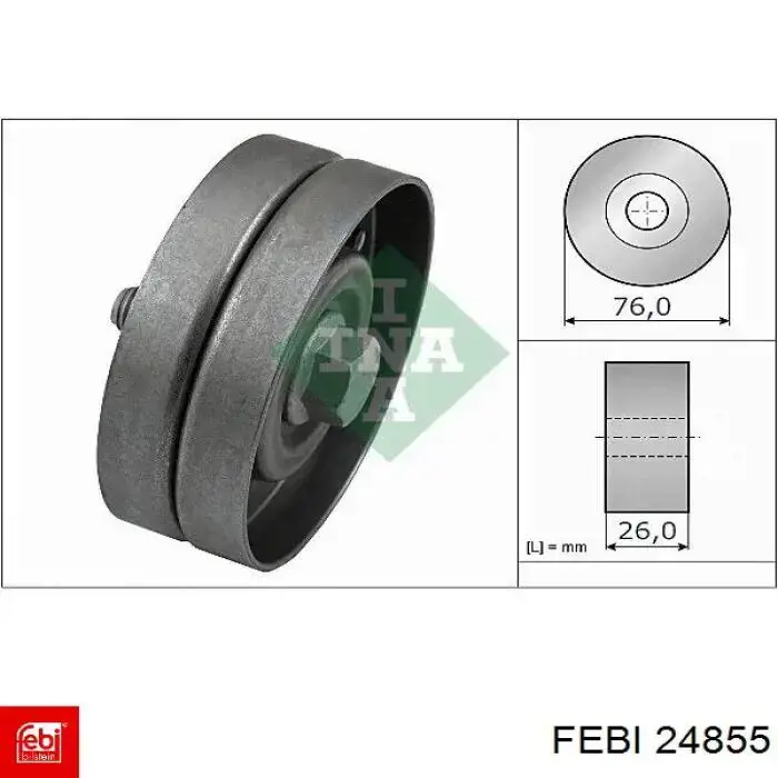Купити 24855 Febi Ролик паразитний ГРМ