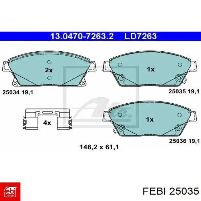 Купити 25035 Febi Зірка колінчастого вала