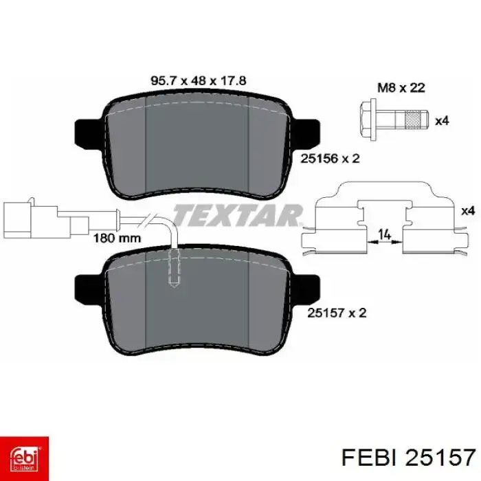 Заспокоювач ланцюга ГРМ, верхній Febi 25157 ціна, від 9.76 USD