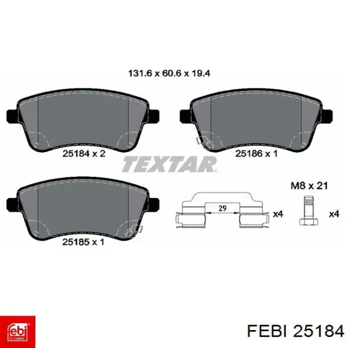 Амортизаційна стійка Febi 25184 ціна, від 5.29 USD