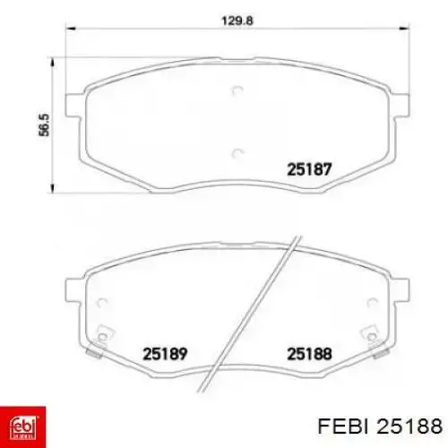 Купити 25188 Febi Тяга рульова права