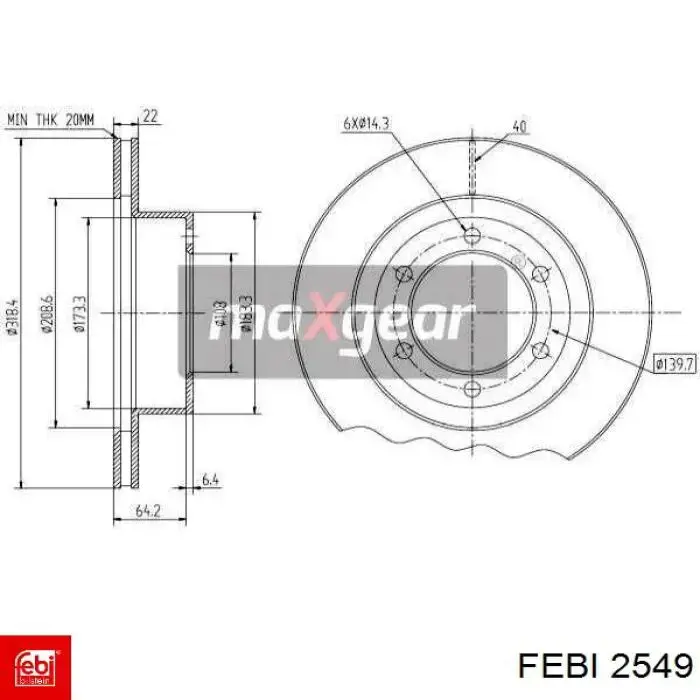 Купити 02549 Febi 