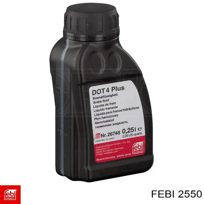 Колодки гальмові задні, барабанні Febi 2550 ціна, від 50.54 USD
