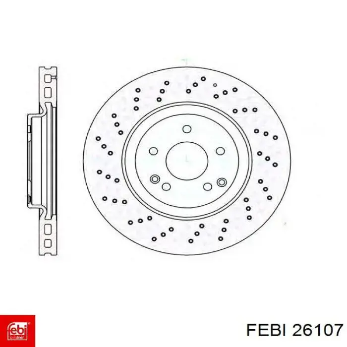 Купити 26107 Febi Ротор гальмівний