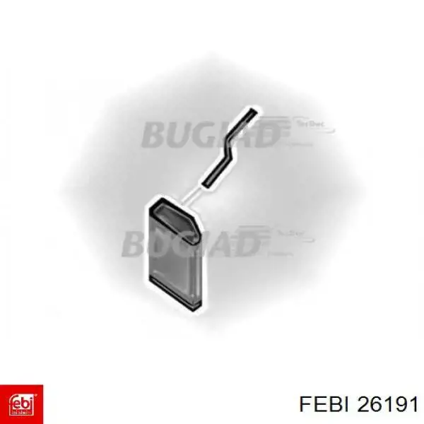 Шланг/патрубок интеркуллера Febi 26191 ціна, від 33.00 USD