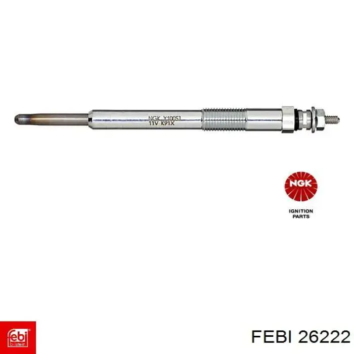 Свіча накалу Febi 26222 ціна, від 7.38 USD