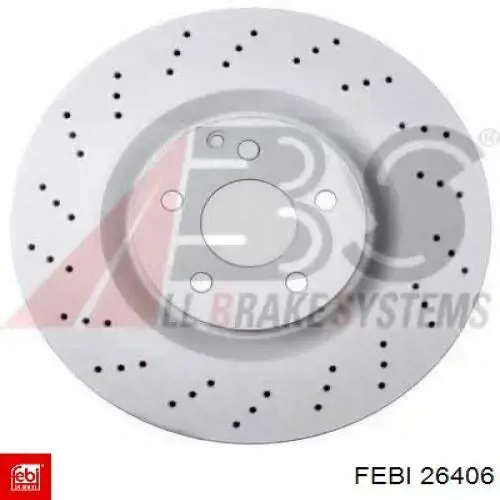 Диск переднього гальма Febi 26406 ціна, від 79.53 USD