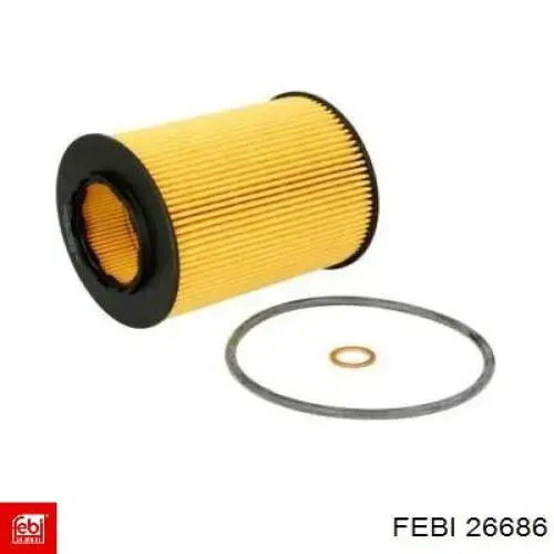 Масляний фільтр двигуна Febi 26686 ціна, від 4.76 USD