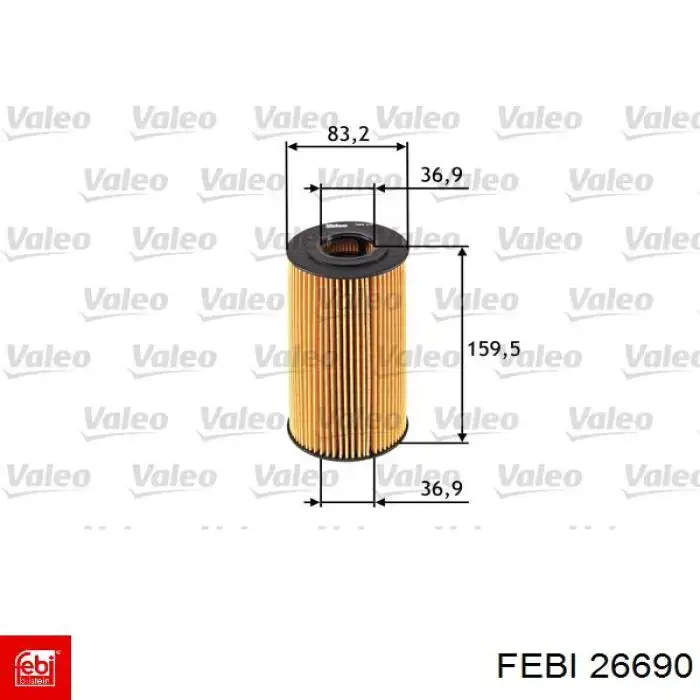26690 Febi Фільтр масла