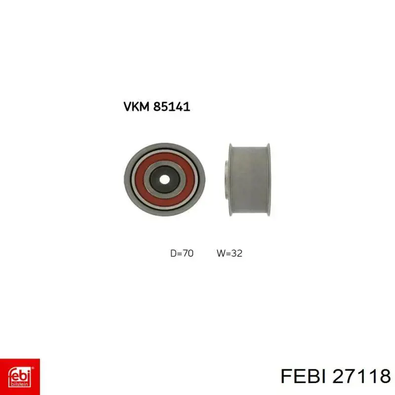Ролик ГРМ Febi 27118