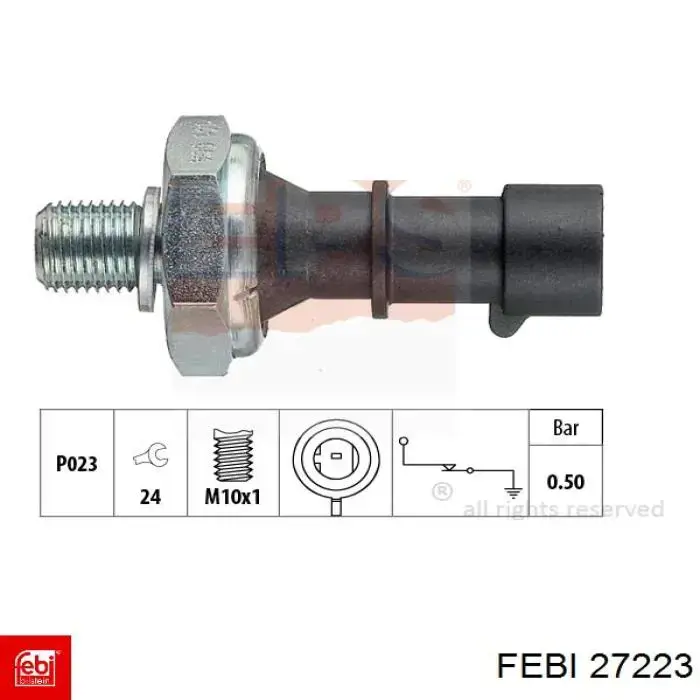 Манометри (показник тиску масла) Febi 27223 ціна, від 5.51 USD
