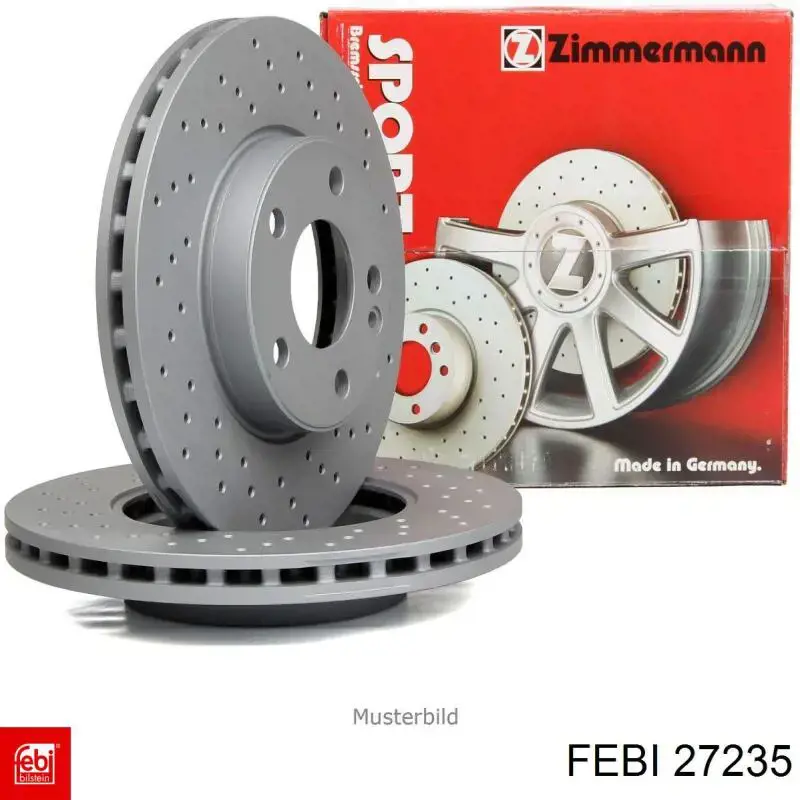 Диск переднього гальма Febi 27235 ціна, від 35.23 USD