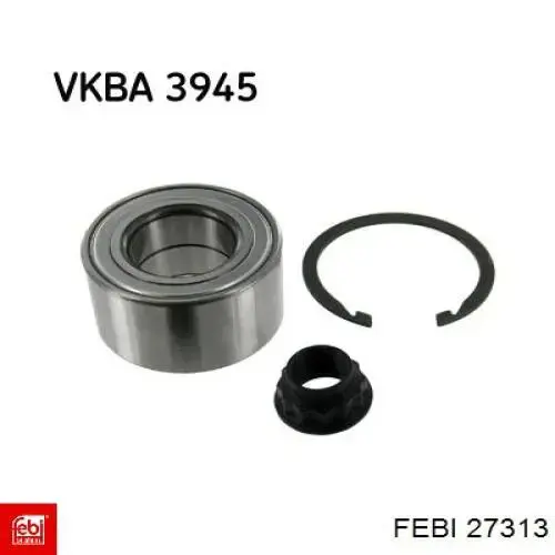 Комплект підшипник маточини передньої Febi 27313 ціна, від 19.27 USD