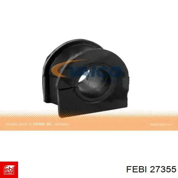 Хомут кріплення втулки стабілізатора, переднього Febi 27355