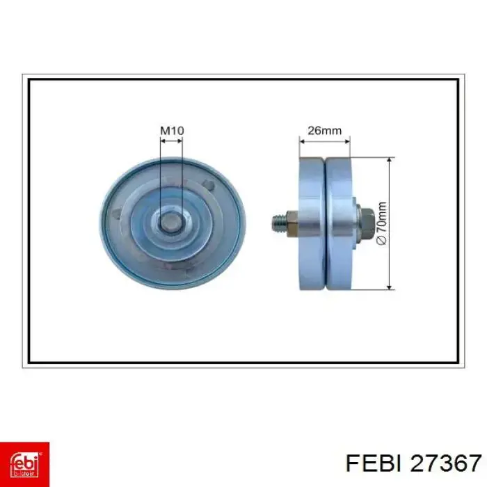 Купити 27367 Febi Натяжний ролик
