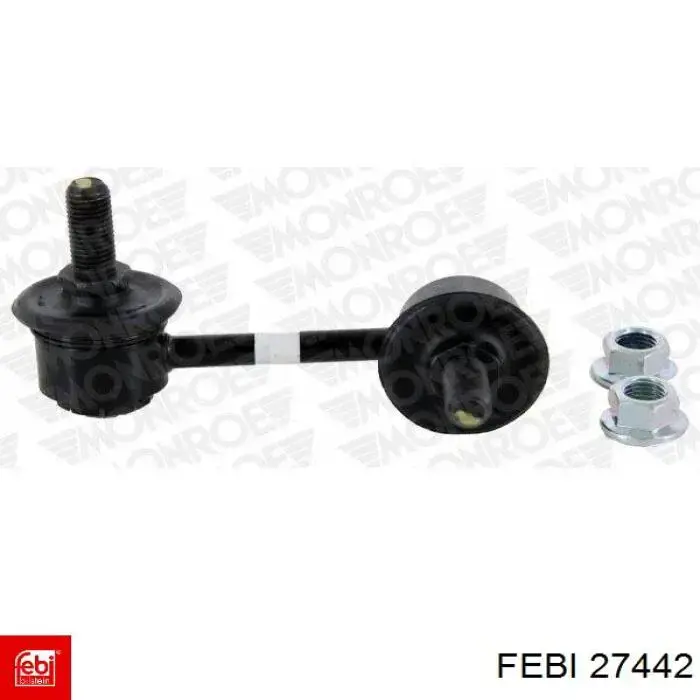 Стійка стабілізатора, переднього, права Febi 27442 ціна, від 8.47 USD