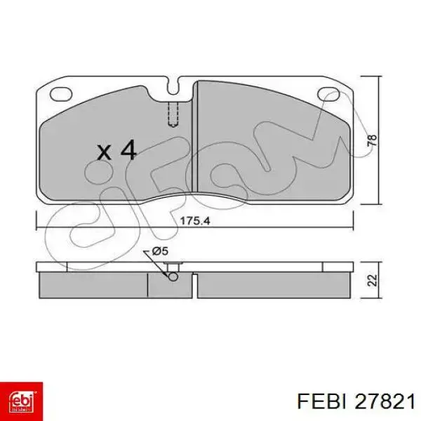 Помпа масляна Febi 27821 ціна, від 148.56 USD